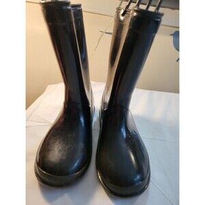 Kids Rain Boots Size 29 (US 12) Black, Good Condition